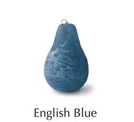 Pear Candle - English Blue