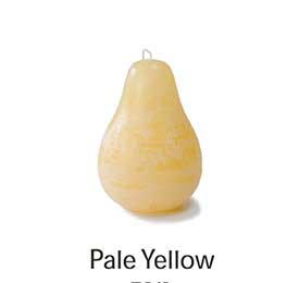 Pear Candle - Pale Yellow