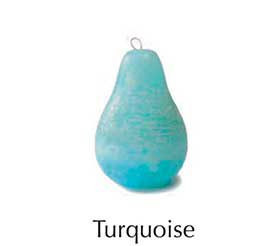 Pear Candle - Turquoise
