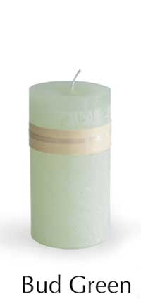 Pillar Candles - Bud Green