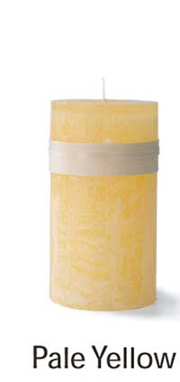 Pillar Candles - Pale Yellow