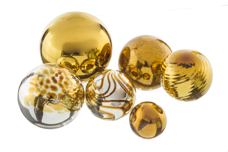 Glass Balls - Amber