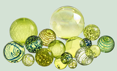 Glass Balls - Amber