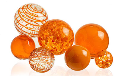 Glass Balls - Amber