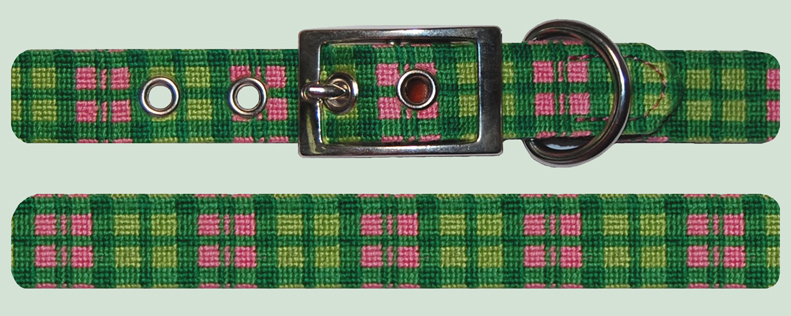 Greenwich Plaid Dog Collar