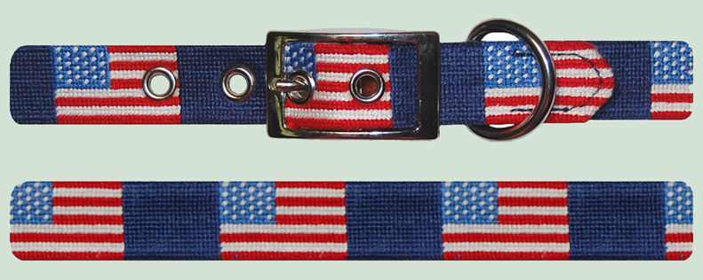 American Flag Dog Collar