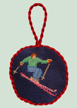 Skier Ornament