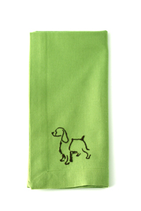 Lime Napkin with Springer Spaniel