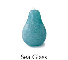 Pear Candle - Sea Glass