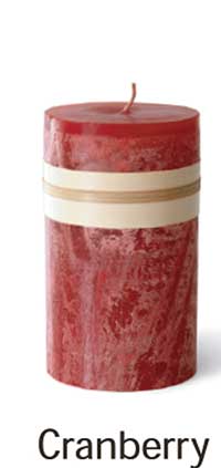 Pillar Candles - Cranberry