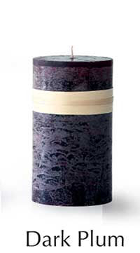 Pillar Candles - Dark Plum