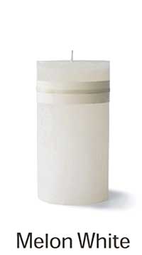 Pillar Candles - Melon White