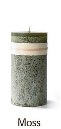 Pillar Candles - Moss