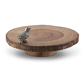 Pewter Wood Cheese Board